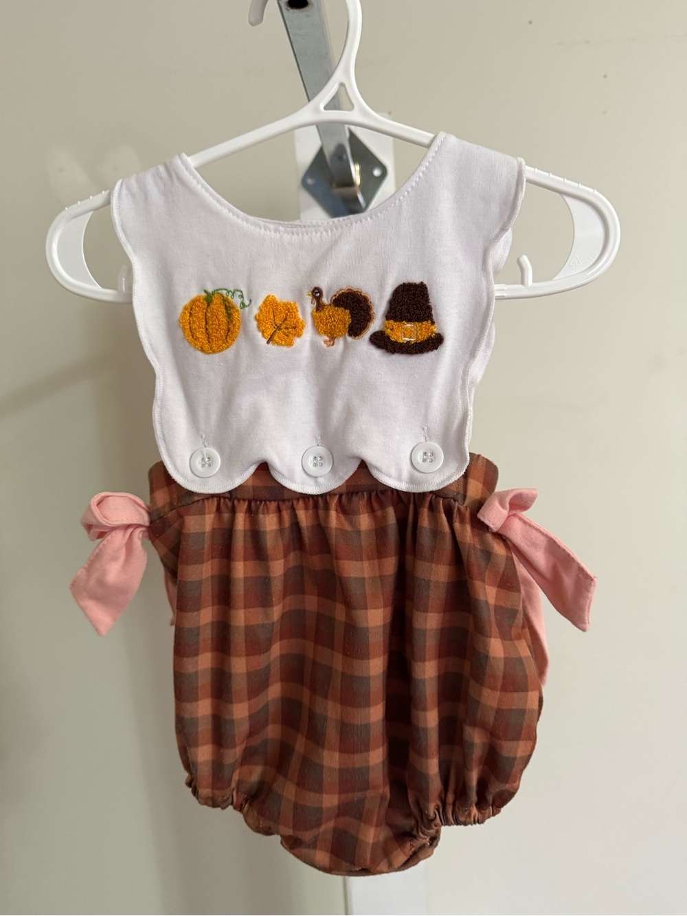 Boutique Thanksgiving Bubble Romper - Picture 2 of 9